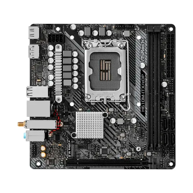 Mother AsRock H610M-ITX/eDP (12/13/14va Gen) LGA1700