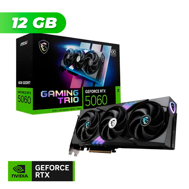 PLACA DE VIDEO MSI NVIDIA GEFORCE RTX 5070 GAMING TRIO OC 12GB GDDR7