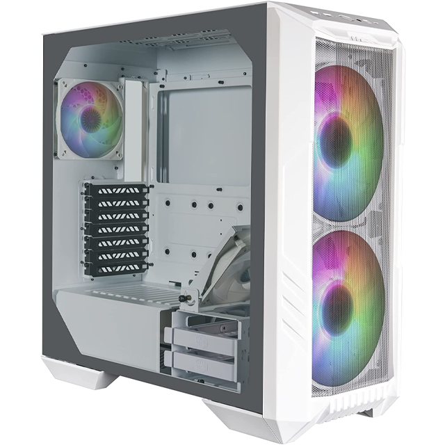 Gabinete Cooler Master HAF 500 White ARGB 2x20cm 2x12cm + Controladora ARGB