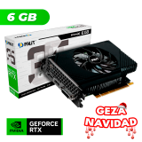 NAVIDAD Placa de Video Palit NVIDIA GeForce RTX 3050 STORMX 6GB GDDR6 DP HDMI