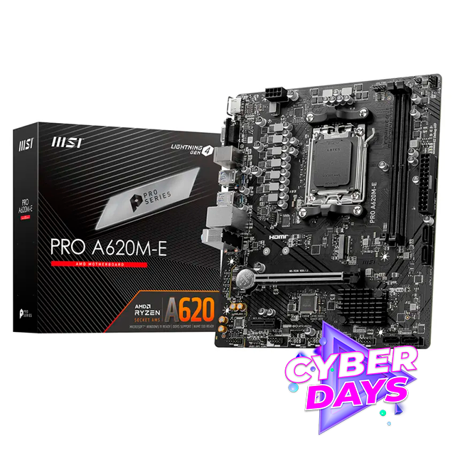 CYBER DAYS Mother MSI PRO A620M-E DDR5 AM5