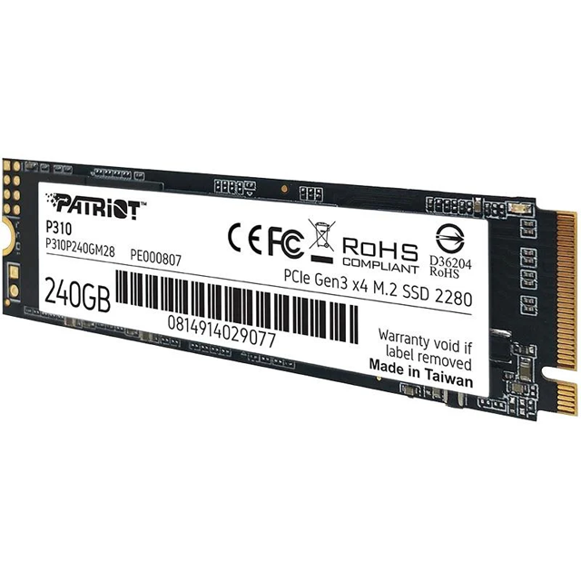 Disco SSD M2 Patriot 240GB P310 NVME Gen3 X4