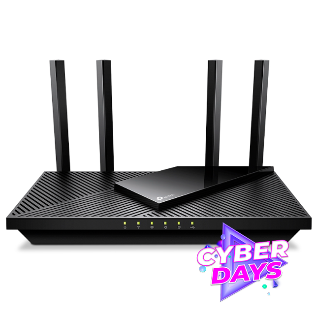 CYBER DAYS Router WiFi TP-Link Archer AX55 AX3000 2.5 Gigabit Wi-Fi 6