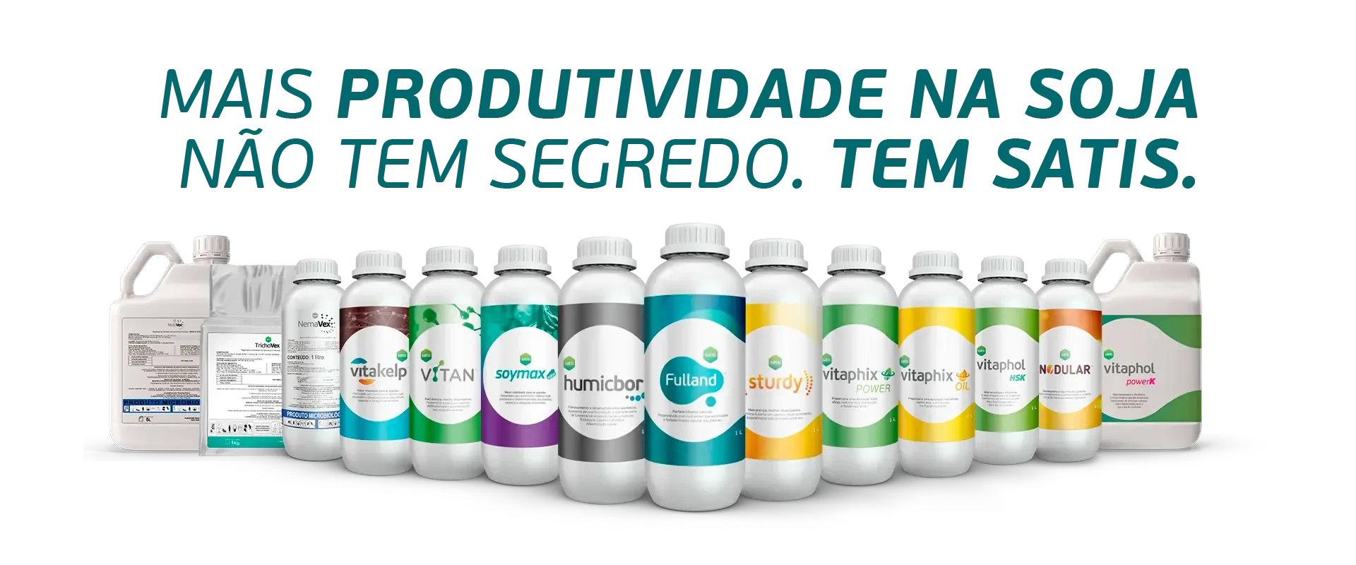 Banner Satis: Produtividade na Soja não tem segredo. Tem Satis