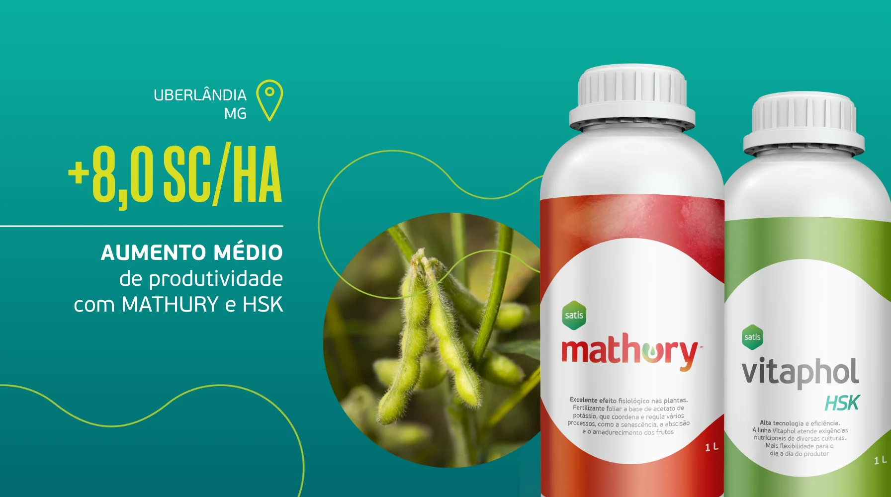 Aumento expressivo de produtividade na Soja com Mathury e HSK