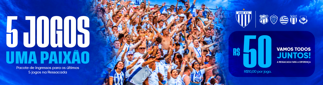 Baner Avai 5 jogos 