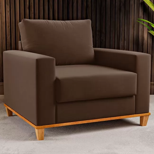 Poltrona Itália - Marrom - Lumicool