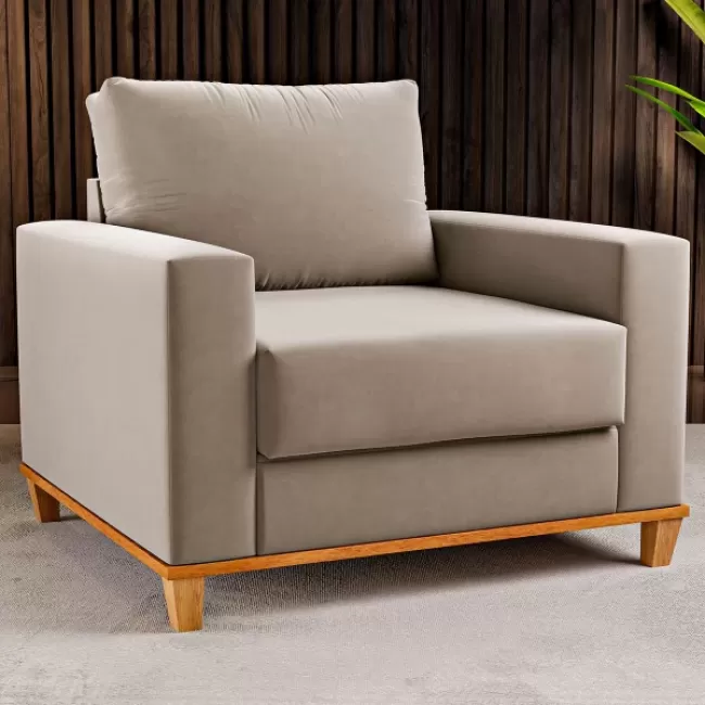 Poltrona Itália - Bege - Lumicool