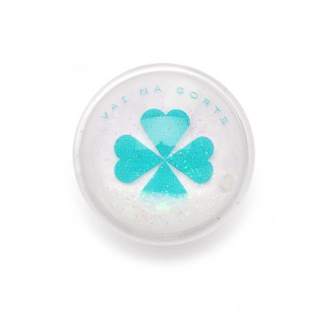 Pop Socket Redondo Glitter - Branco - Case Br
