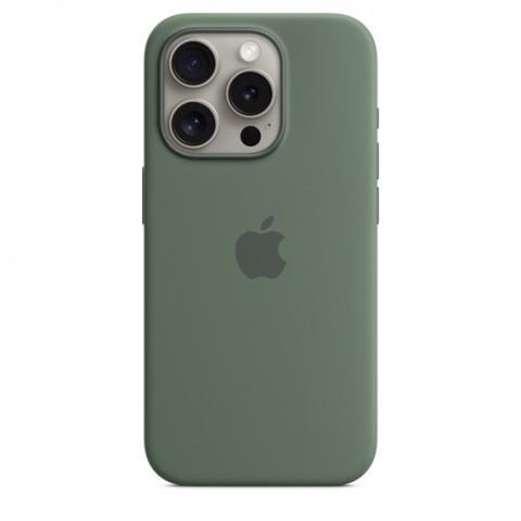 Capa de Silicone com Magsafe para Iphone 15 Pro - Verde