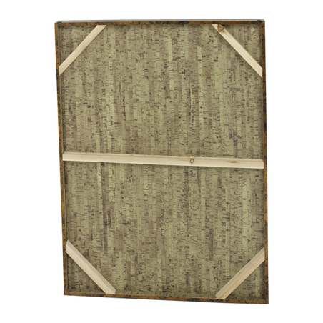 quadro espelhado mulher vestido azul  60x40x3,5cm
