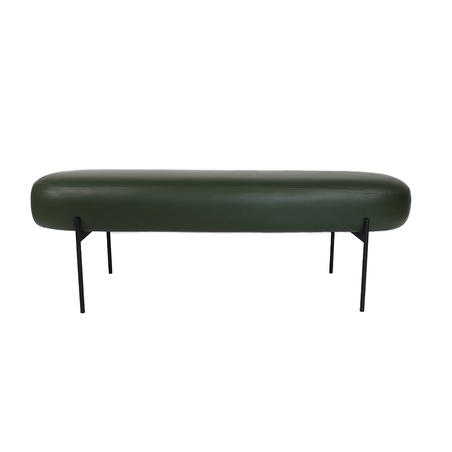 recamier pu verde 143x46x46cm
