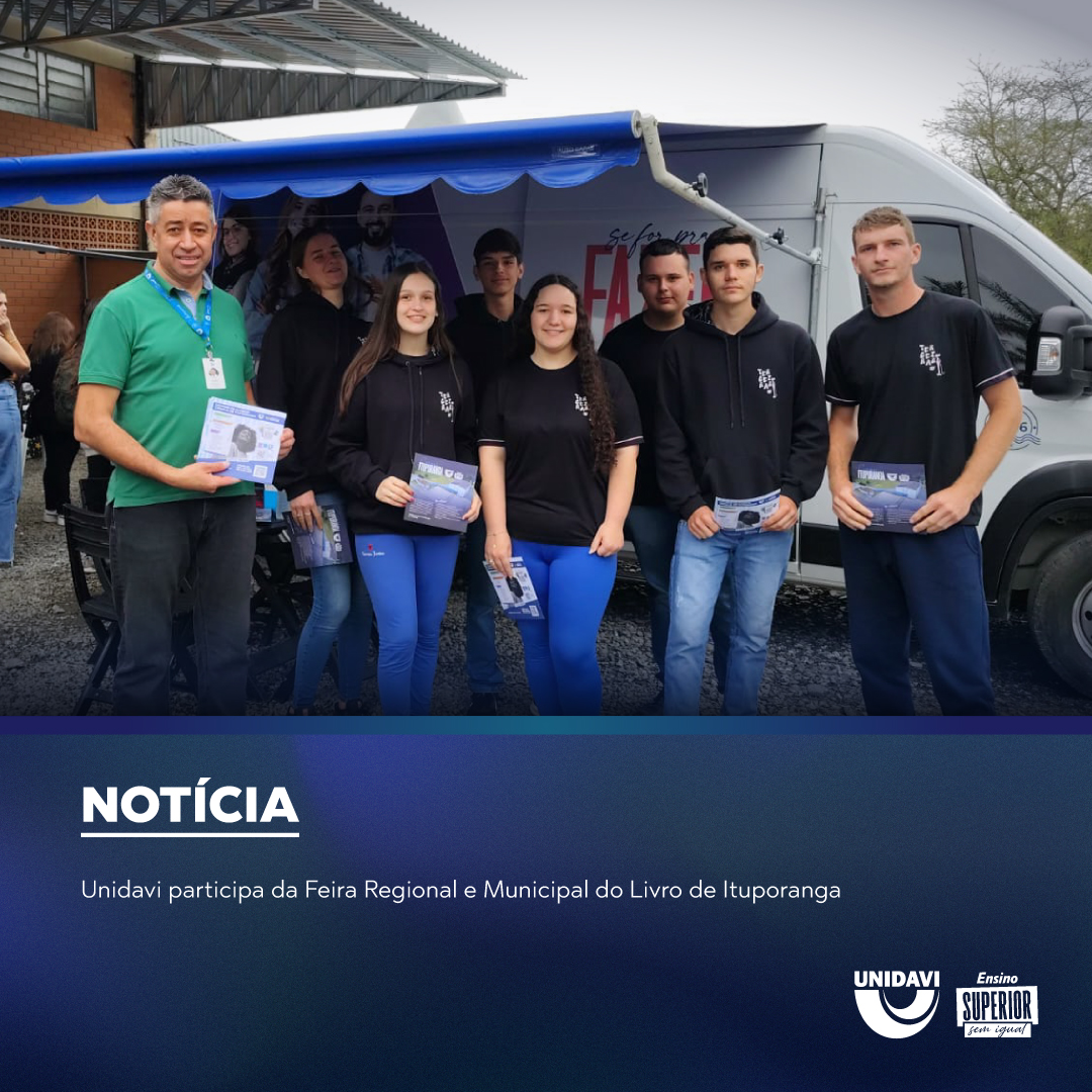 Unidavi participa da Feira Regional e Municipal do Livro de Ituporanga