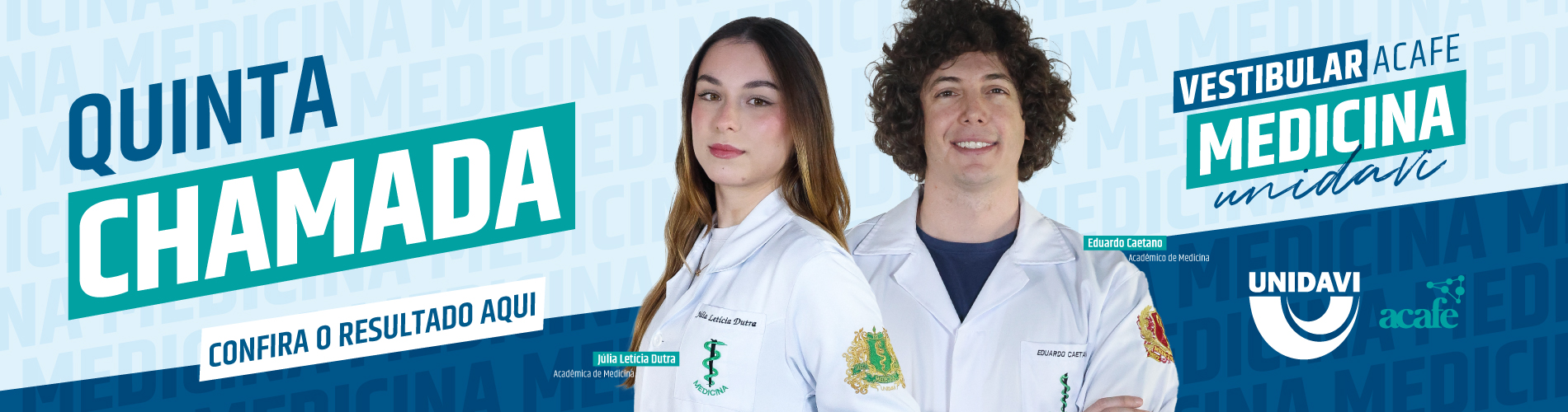 5ª Chamada - Vestibular Medicina Acafe | Verão 2026