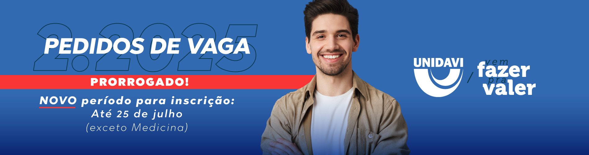 Pedidos de Vaga exceto Medicina | 2/2025