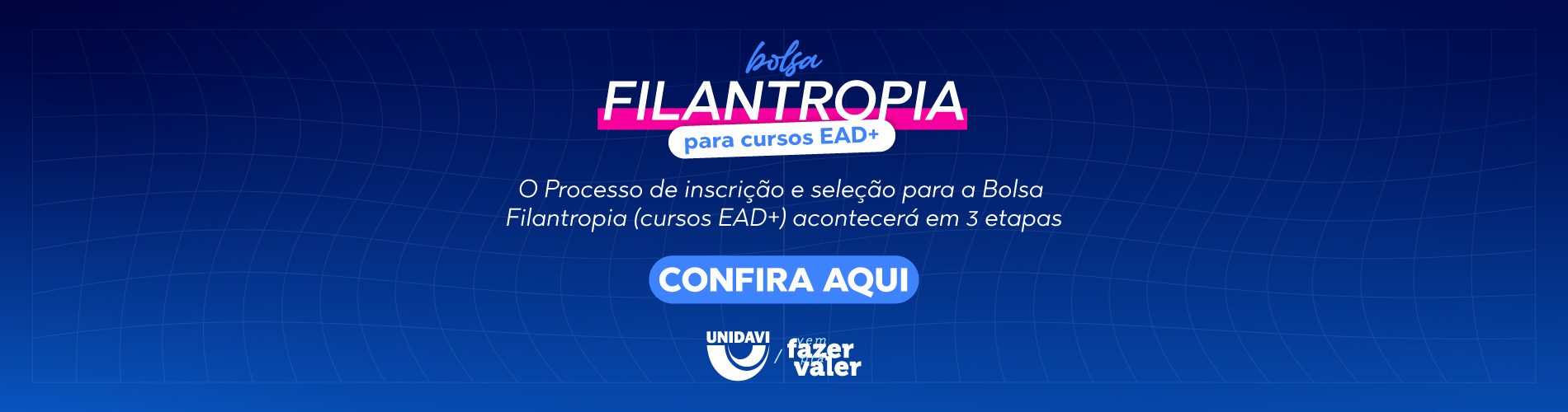 Novos Pedidos - Bolsa Filantropia para Cursos Ead+