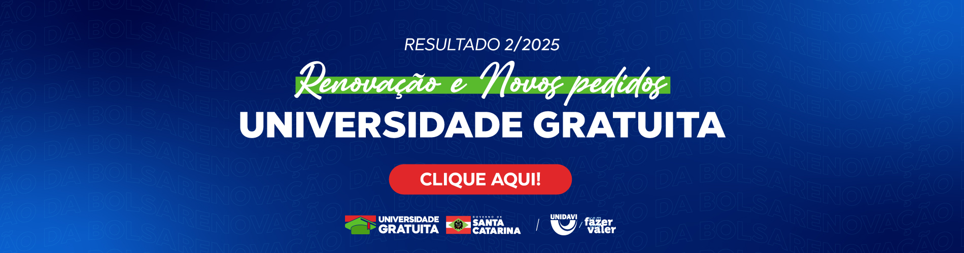 Resultados | Renovação e aos Novos Pedidos UG 2/2025