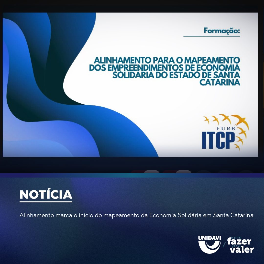 Alinhamento marca o início do mapeamento da Economia Solidária em Santa Catarina