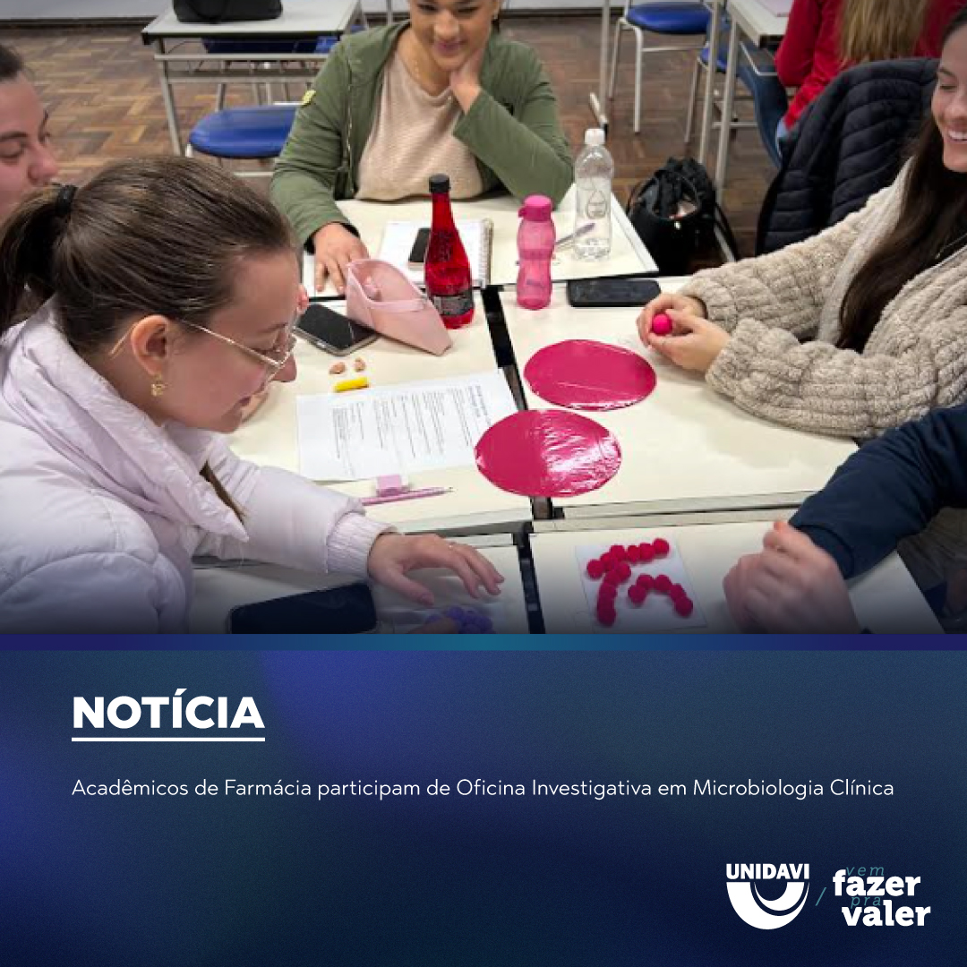 Acadêmicos de Farmácia participam de Oficina Investigativa em Microbiologia Clínica