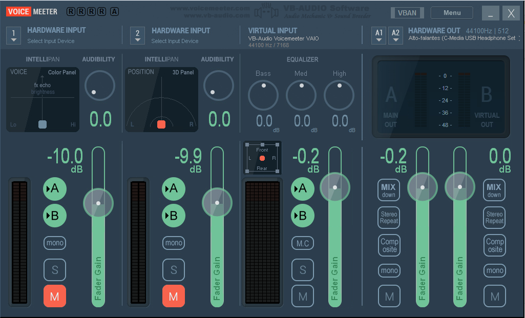 voicemeeter cable output