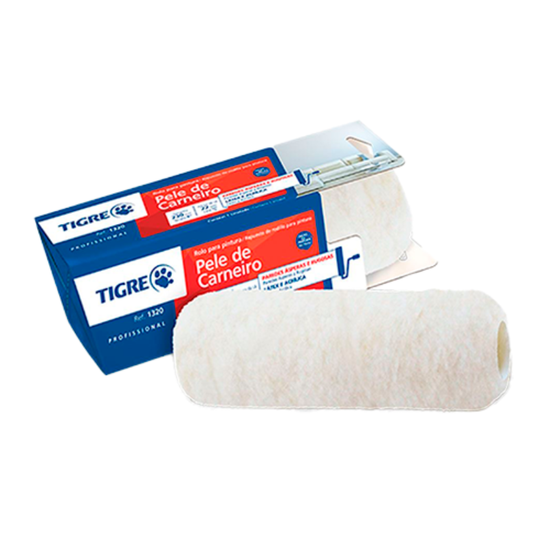 Rolo de Lã Pele de Carneiro Tigre 23cm REF. 1320