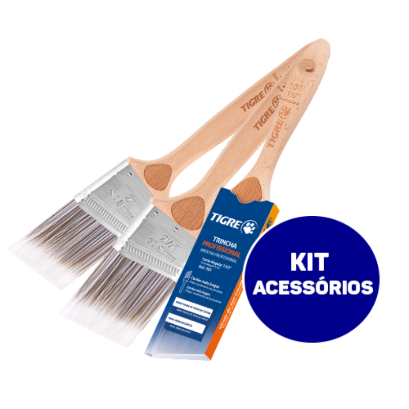 Jogo de Pinceis Angulares Tigre REF. 101