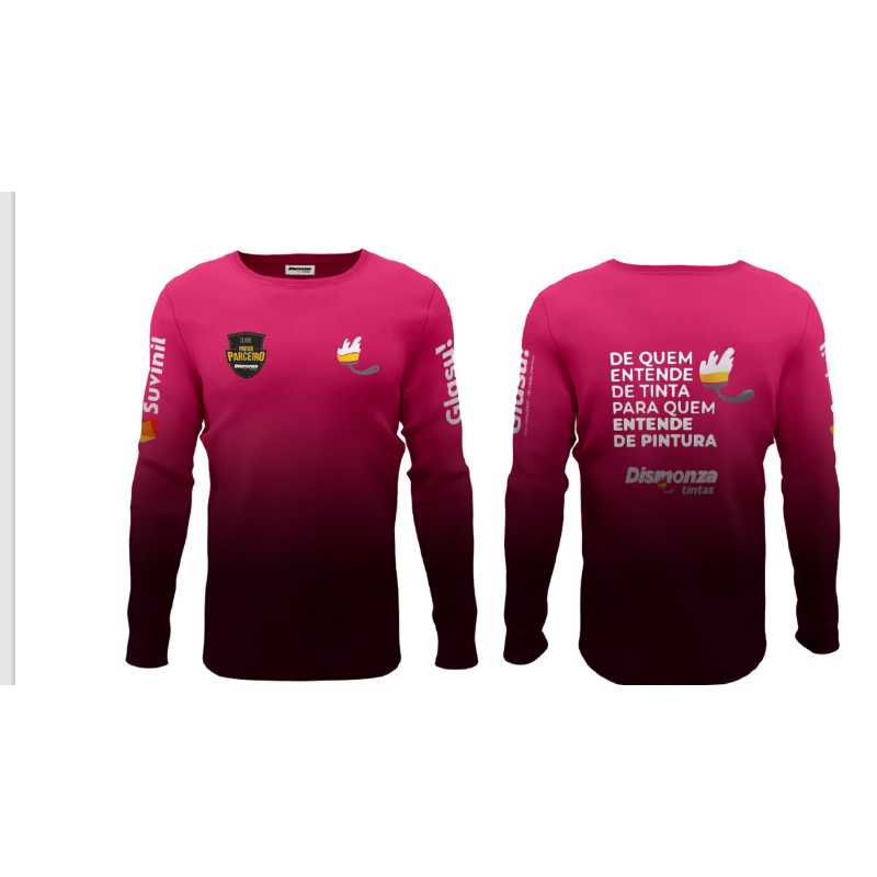   [AMAZONAS] CAMISA MANGA LONGA ROSA PINK DEGRADÊ 