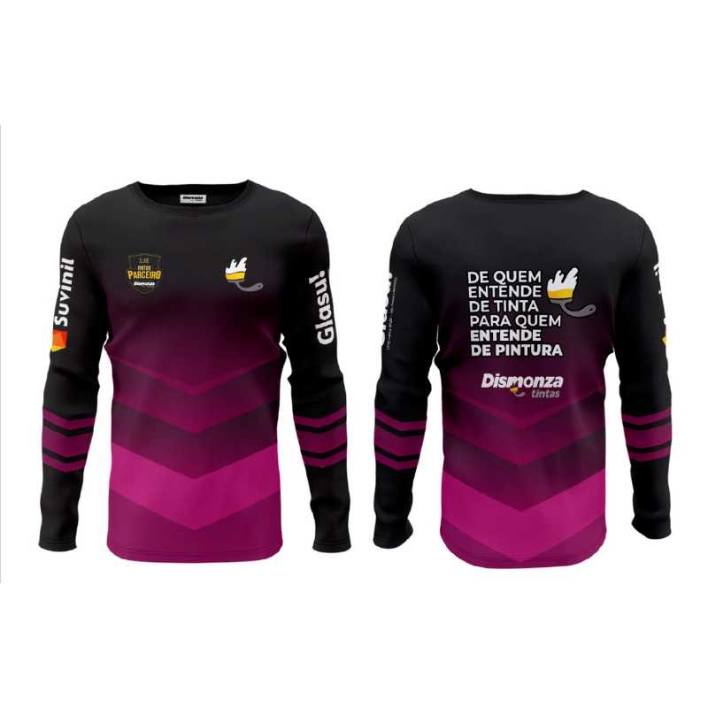 DISPONÍVEL  [AMAZONAS] CAMISA MANGA LONGA ROXA DEGRADÊ 