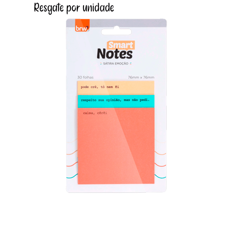 POST-IT ANOTE E COLE 76MMX76MM SATIRA EMOCAO 30FL BA8010-BRW