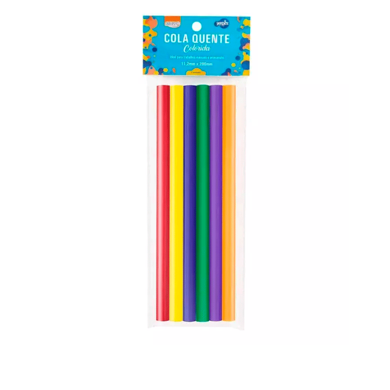 REFIL COLA QUENTE FINA COLORIDA C/6UN REF.CQ2009 -BRW