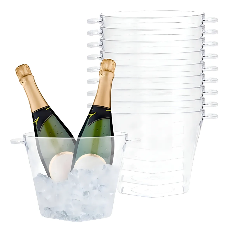 BALDE DE GELO  ACRÍLICO 4L TRANSPARENTE