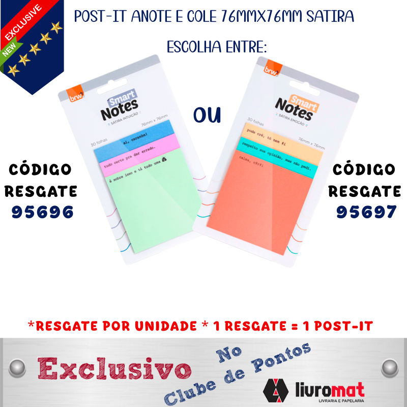 POST-IT ANOTE E COLE 76MMX76MM SATIRA