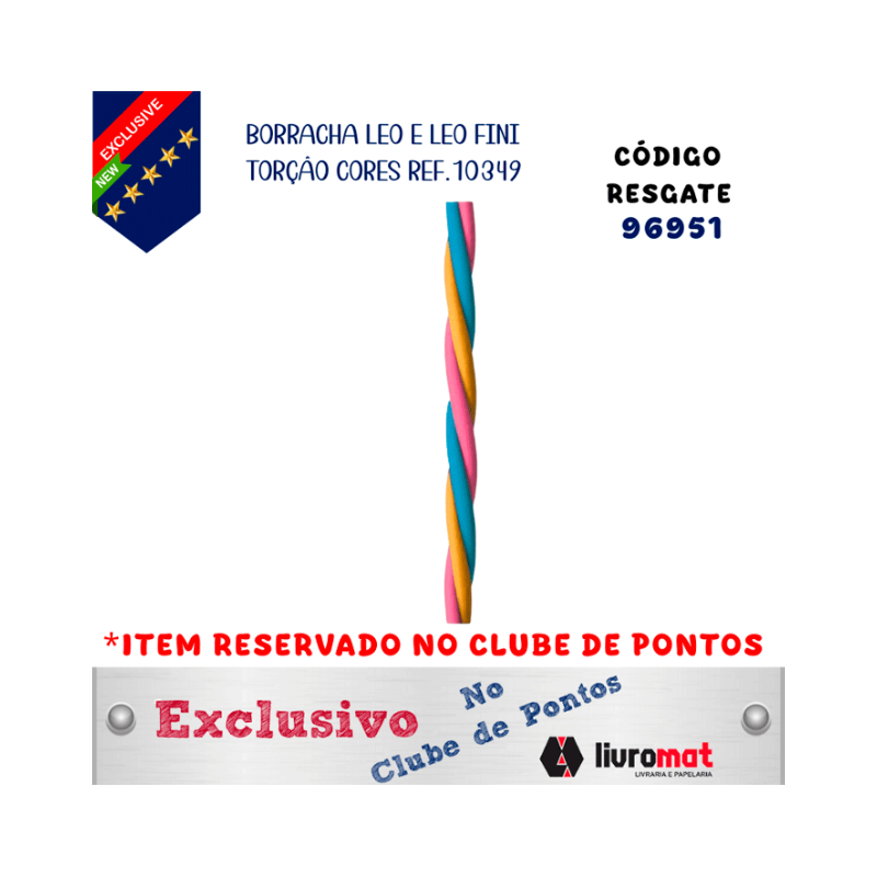 BORRACHA LEO E LEO FINI TORCAO CORES REF.10349