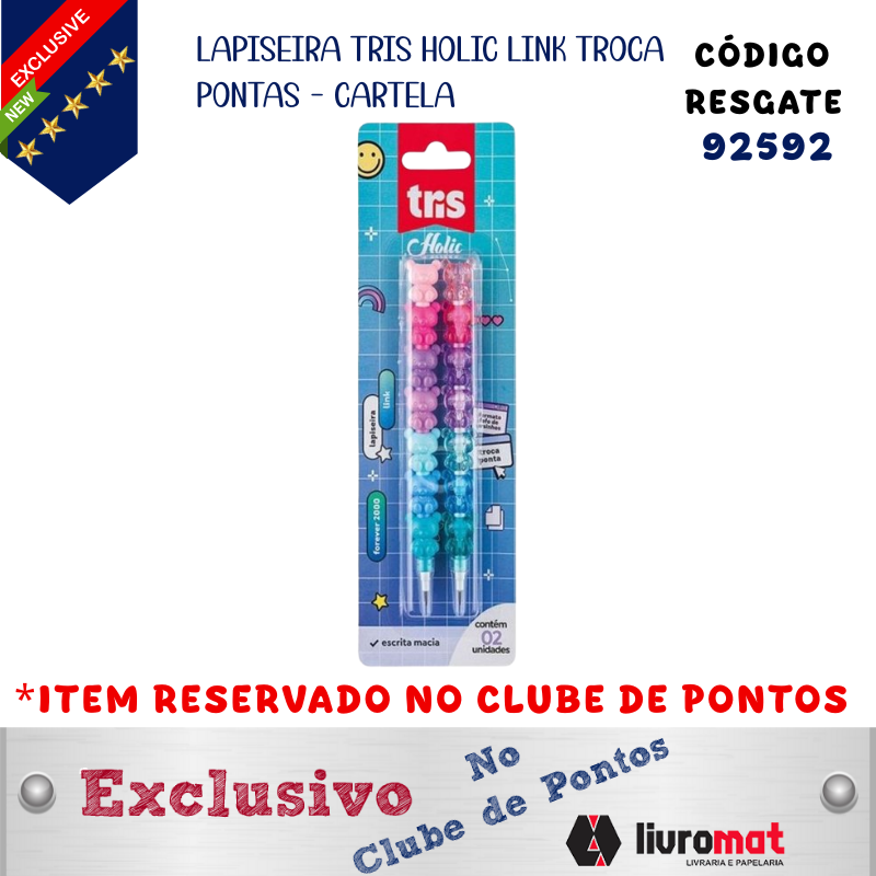 LAPISEIRA TRIS HOLIC LINK TROCA PONTAS - CARTELA