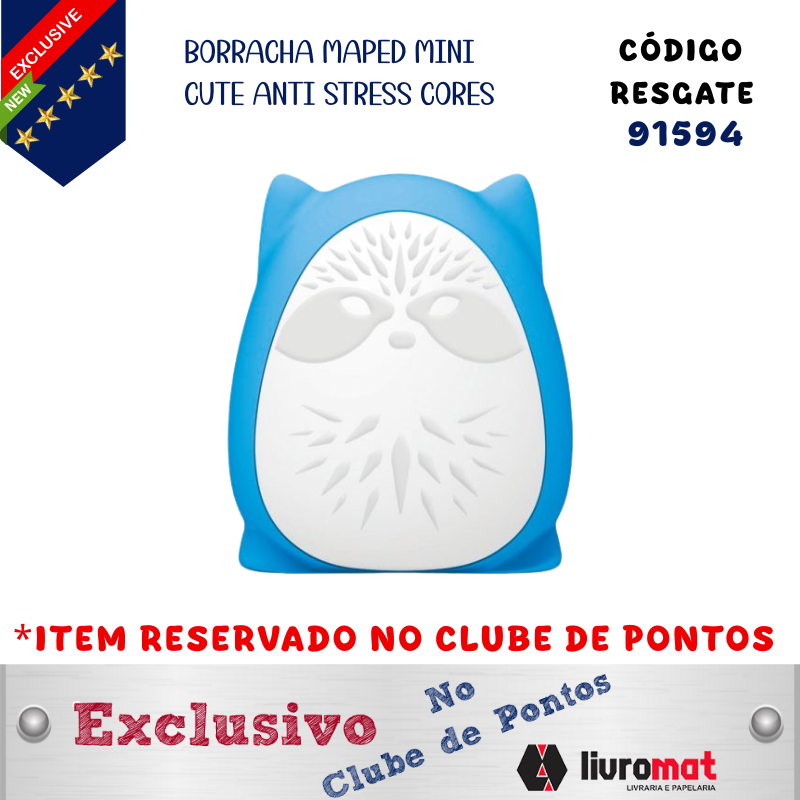BORRACHA MAPED MINI CUTE ANTI STRESS CORES 