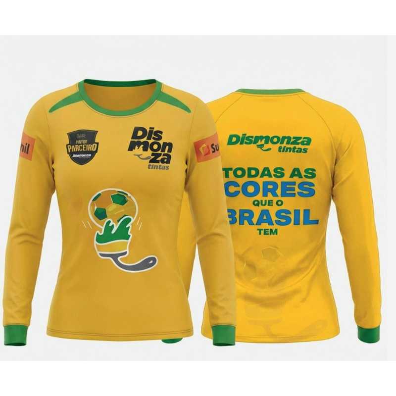 [AMAZONAS] - CAMISA  BRASIL  DISMONZA  2026 - FEMININO