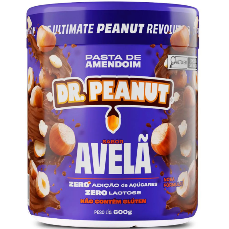 Pasta de Amendoim com Whey Dr Peanut 600g (sabor a escolher)