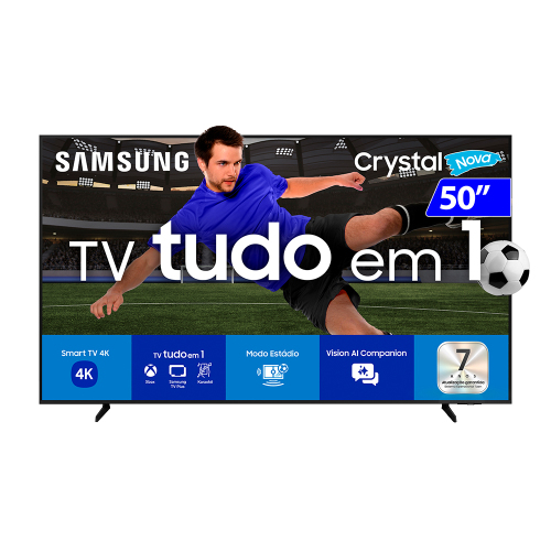 TV 50P SAMSUNG CRYSTAL SMART 4K COMANDO VOZ