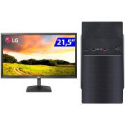 Foto de COMPUTADOR SKUL CELERON J1800 4GB HD500GB C/ MONITOR LG LED 21,5 22Mk400H WIDE F