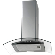 Foto de COIFA 60CM FISCHER TALENT PAREDE FIT VIDRO CURVA INOX