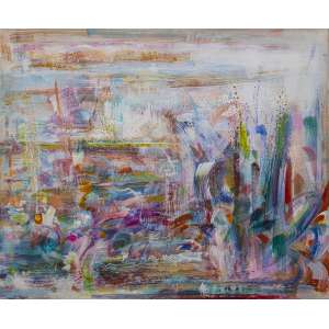 <b>KUPERMAN, Cláudio - Sem Título</b><br><br>acrílica s/ tela, ass. e dat. 1985 no verso<br>135 x 164 cm