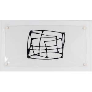<b>DANIEL FEINGOLD - Sem Título</b><br><br>esmalte sintético s/ acetato<br>(2000)<br>com atestado de autenticidade do artista<br>28 x 58,5 cm