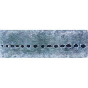 <b>RENATA BARROS - Sem Título</b><br><br>acrílica s/ tela, ass., dat. 2005/2023 e com diversas inscrições no verso. 50 x 149 cm