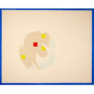 <b>BRUNO GAMBONE - Colagem</b><br><br>acrílica, colagem e guache s/ papel, ass. e dat. 1967 inf. dir. catalogado com o n. BR 4933 da Galeria Bonino. 48 x 58,5 cm