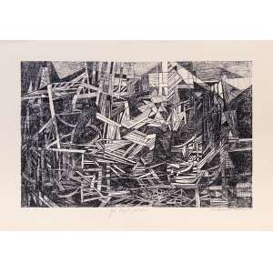 <b>BURLE MARX, Roberto - José Piquet Carneiro</b><br><br>litografia impressa s/ papel, ass., dat. 1979 inf. dir., tit. centro inf. e com indicação HC 4/10 inf. esq. parte do álbum “Litografias”, produzido pela Lithos Edições de Arte Ltda. em julho de 1979. MI 33,5 x 53 cm / ME 47 x 64 cm