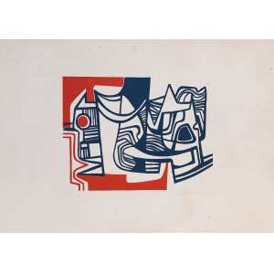 <b>BURLE MARX, Roberto - Sem Título</b><br><br>litografia em cores impressa s/ papel, ass., dat. 1976 inf. dir. e com indicação PA inf. esq. parte do álbum “Litografias”, produzido pela Lithos Edições de Arte Ltda. em julho de 1979. MI 26,5 x 35 cm / ME 47 x 64 cm