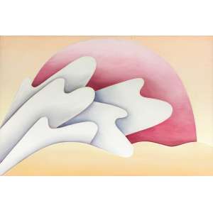 <b>MARÍLIA KRANZ - Aspiração</b><br>óleo s/ tela, ass., dat. 2003, tit. e sit. Rio no verso<br>80 x 120 cm