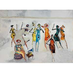 <b>CARYBÉ - Sem Título</b><br>aquarela e nanquim s/ papel, ass. e dat. 1968 inf. dir.<br>48 x 66 cm