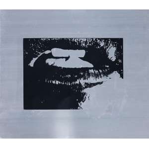 <b>LYGIA PAPE - EAT-ME</b><br>serigrafia impressa s/ metal, ass., dat. 1976, tit. inf. dir. e com indicação PA inf. esq.<br>MI 21,5 x 30,4 cm / ME 40 x 46 cm