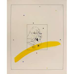 <b>CARLOS VERGARA - Carnaval 1973</b><br>guache e nanquim s/ papel, ass., dat. 1974 e tit. no verso - Procedência: Acervo Petite Galerie<br>60 x 50 cm